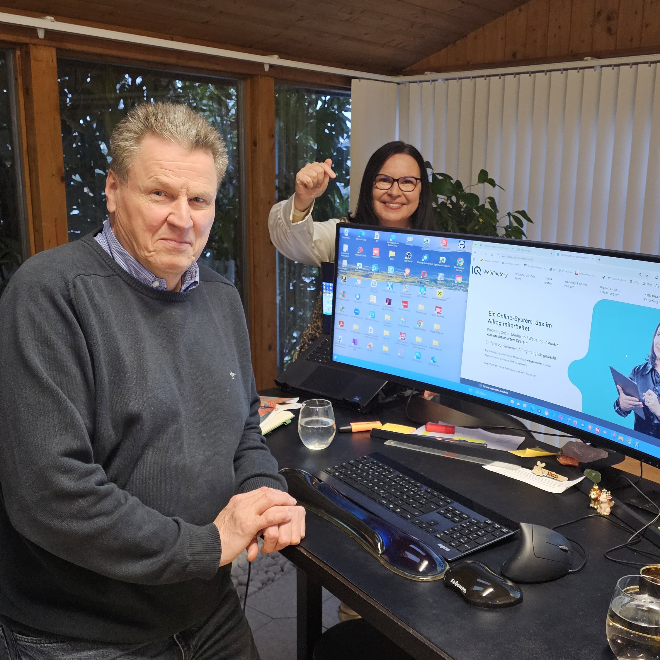 Heute Brainstorming in der IQ WebFactory mit dem Markendenker Volkmar