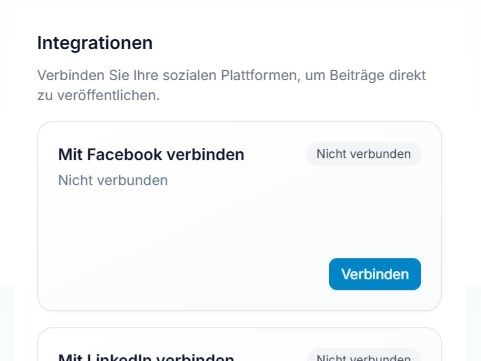 Facebook verbinden